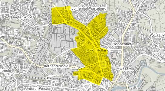 Immobilienpreisekarte Kassel Nord Holland
